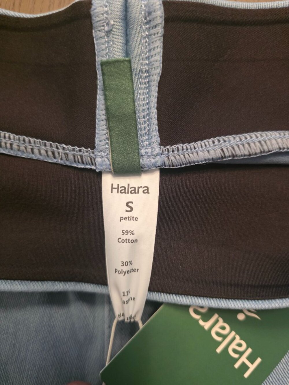 Halara Flex High Waist Baggy Wide Leg Pull On Jeans size S NEW Petite Length - Picture 7 of 11